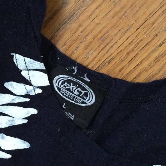 Exist navy 100% cotton short sleeve top/dress L - Picture 3 of 7